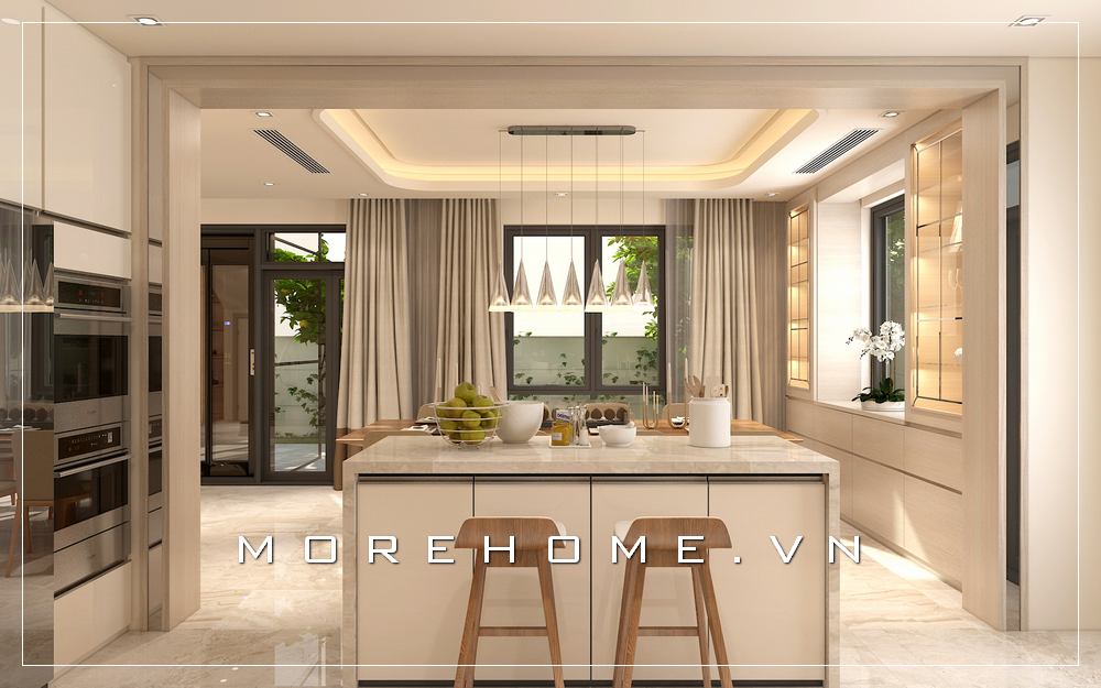 Thiết kế nội thất phòng bếp đẹp, sang trọng và tiện nghi